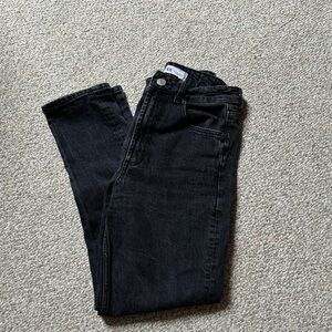 Zara black mom jean